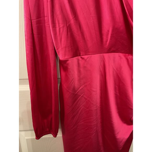 Lulu's Pink Satin Mini Dress - Picture 7 of 9